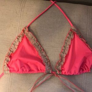Victoria Secret bikini top with ruffles